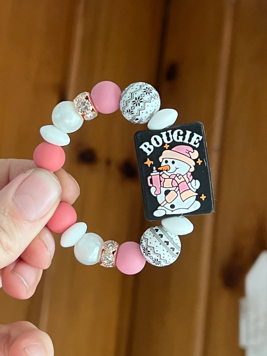 Bougie Snowman Tumbler Cup Charm