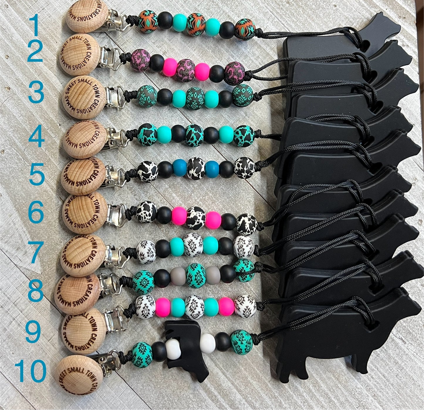 Black Cow Teether Set