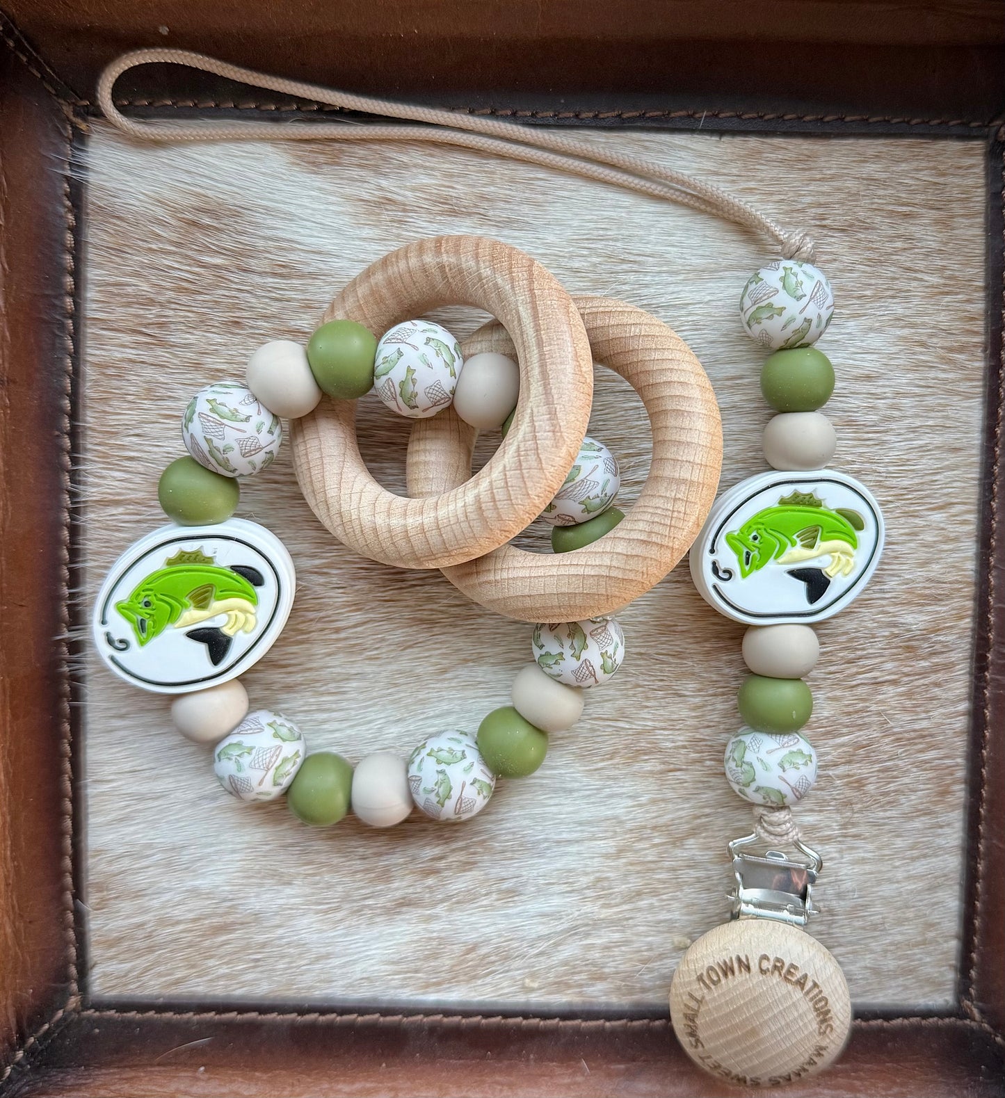 Green Fish Teether Set