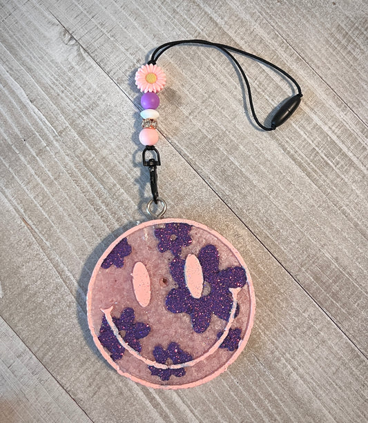 Pink And Purple Floral Smile Freshie Set