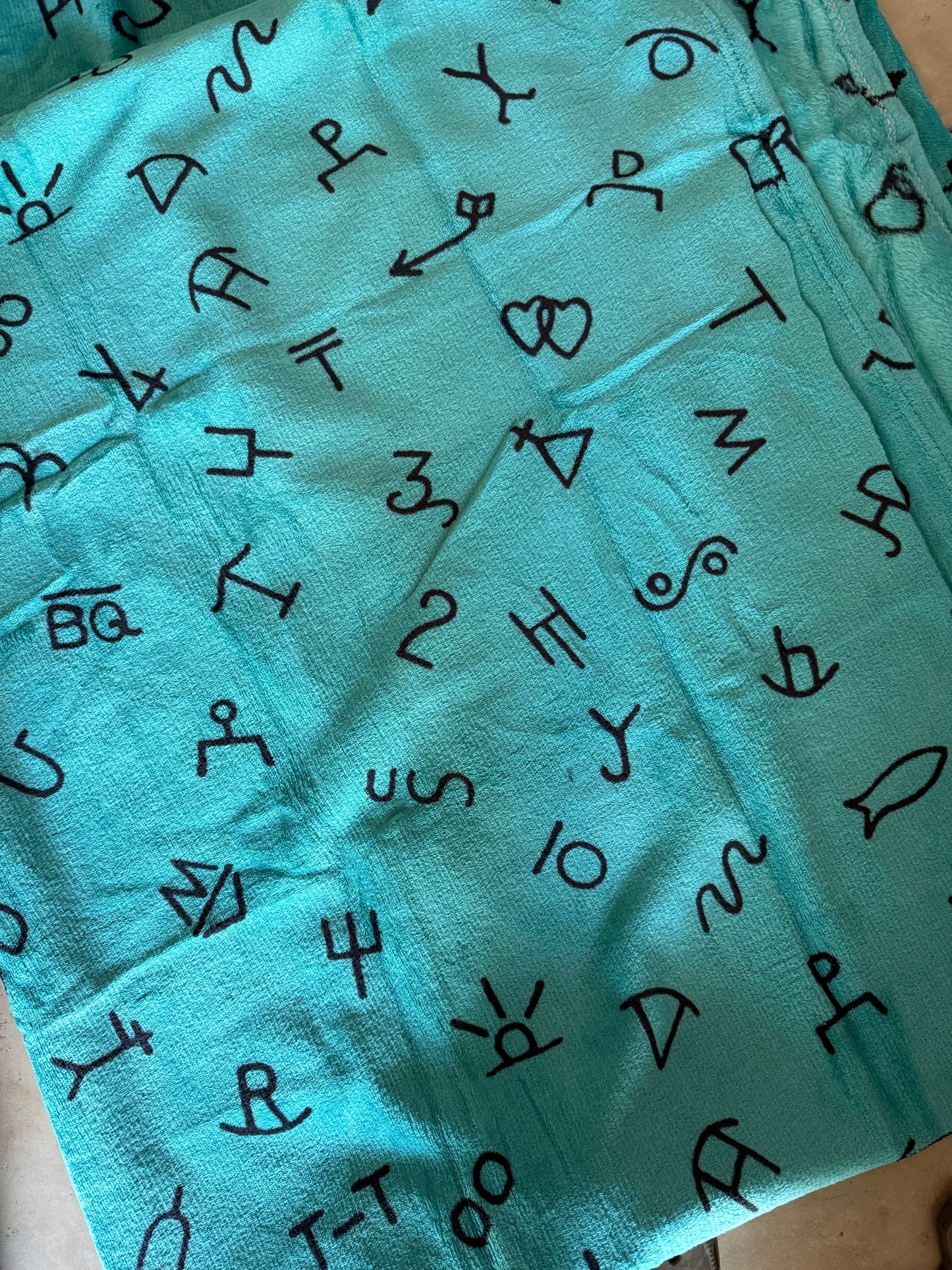 Turquoise Brands Plush Thin Queen Blanket