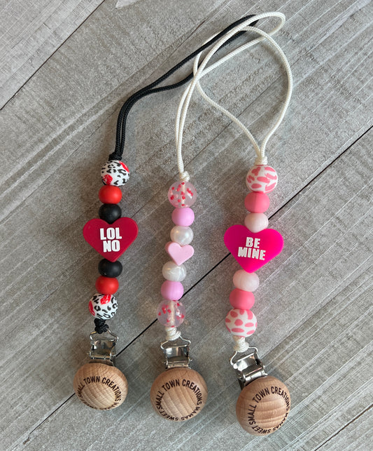 Valentines Pacifier Holders