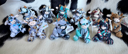 Mini Aztec Sitting Cow Plushie