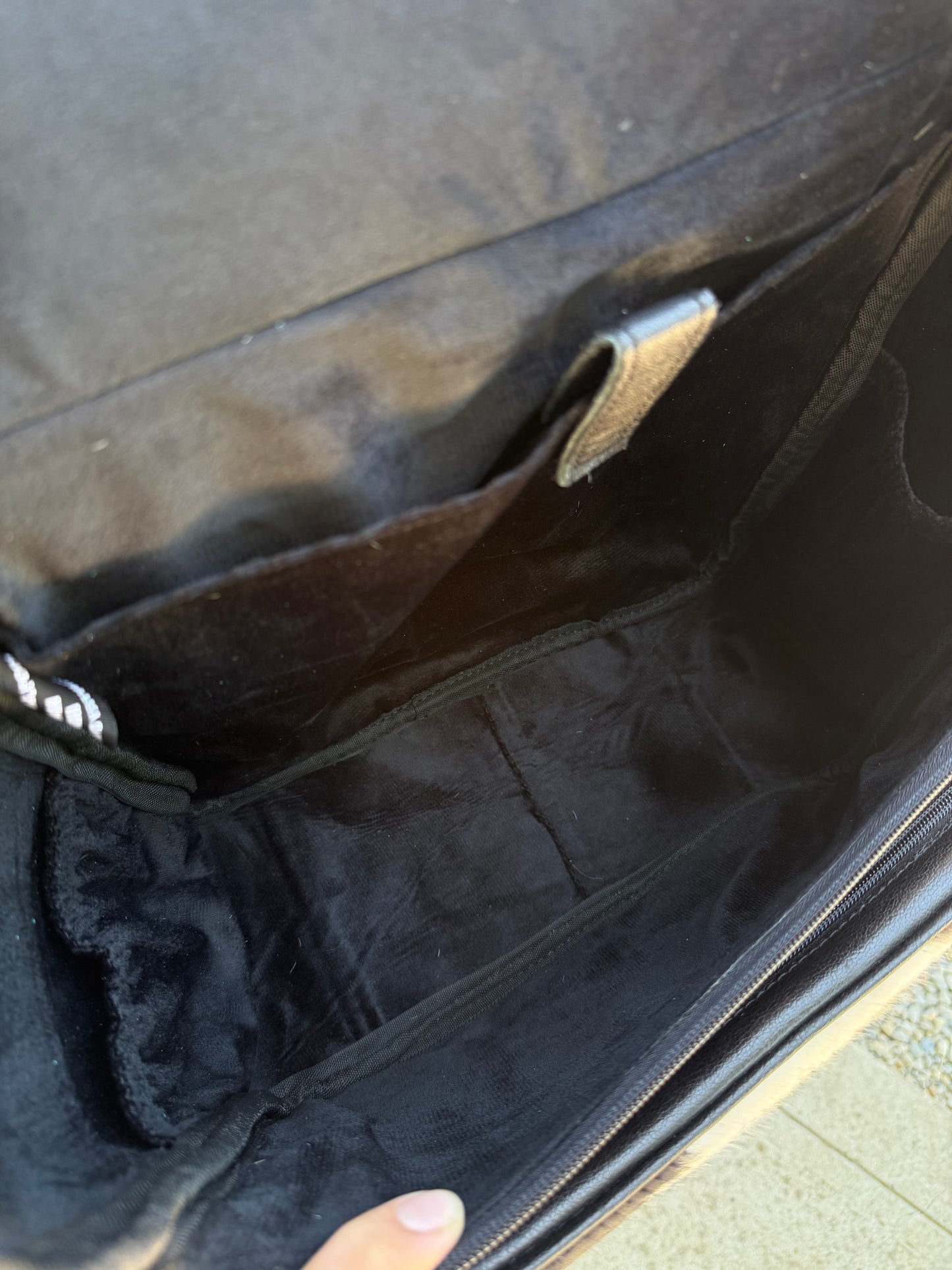 Black Leather Fringe Cowhide Backpack / Diaper Bag