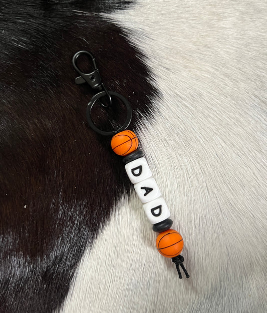 Basketball Dad Keychain