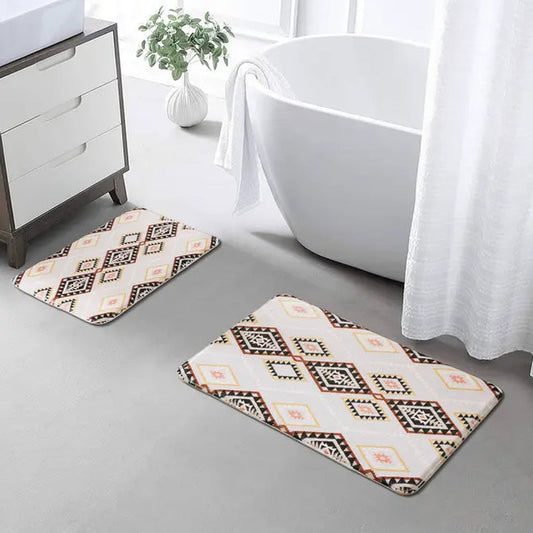 Aztec Bathroom Mat Set