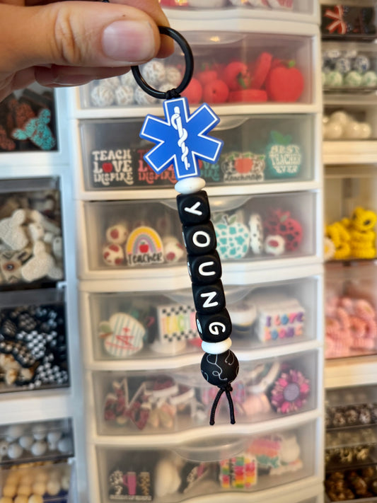 Star of Life Straight Keychain