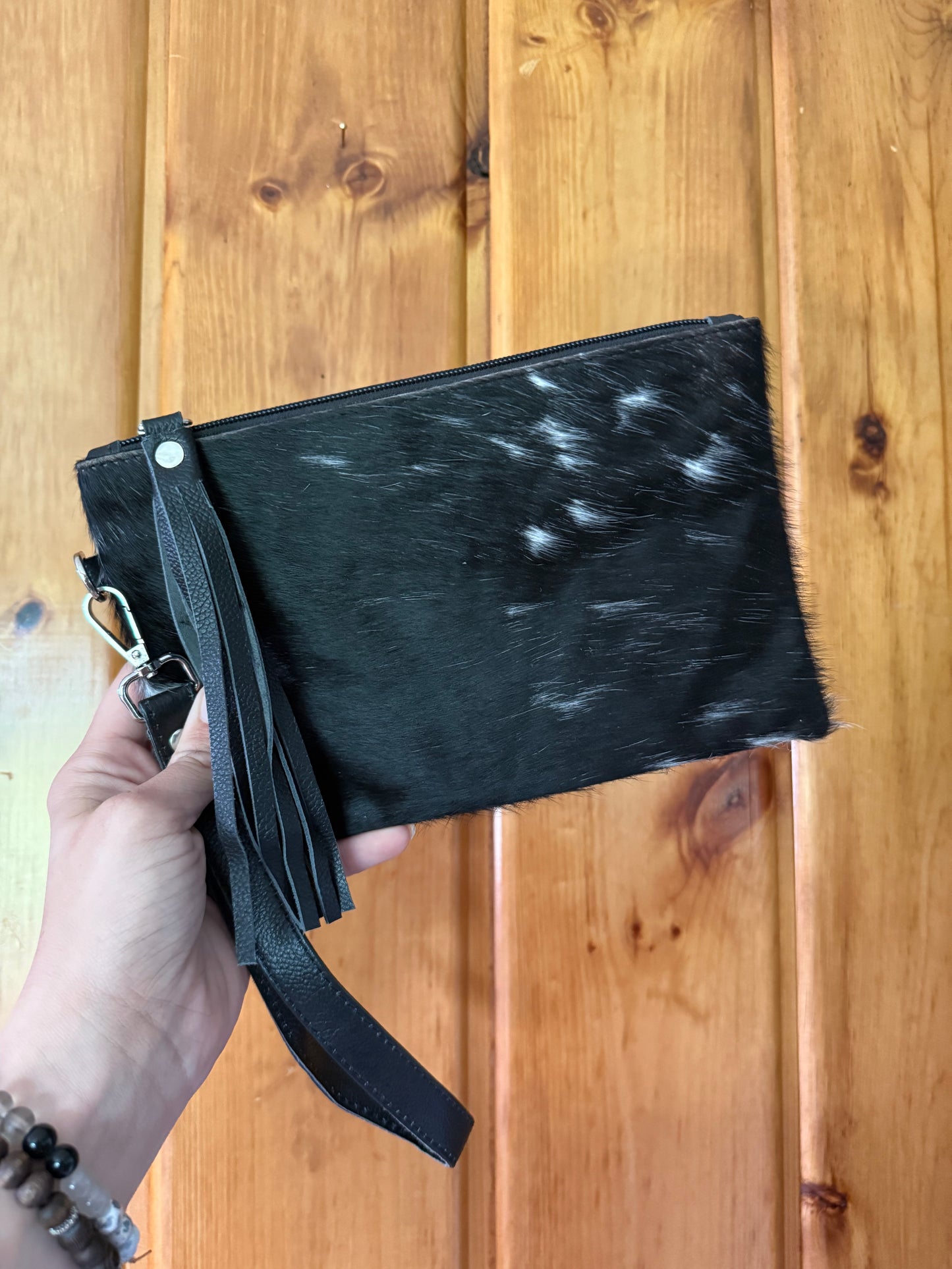 All Genuine Cowhide Wristlet Wallet