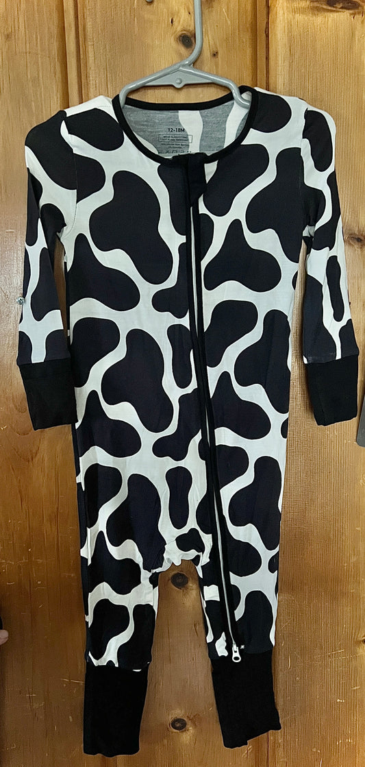 Bamboo Cow Print Sleeper