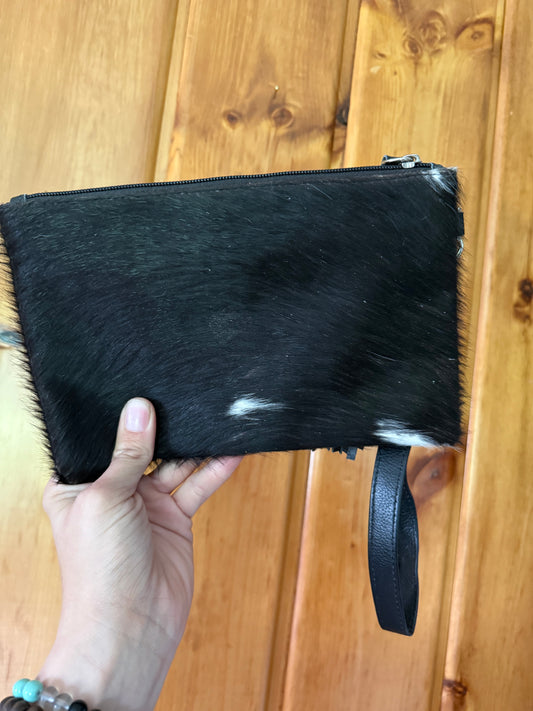 All Genuine Cowhide Wristlet Wallet