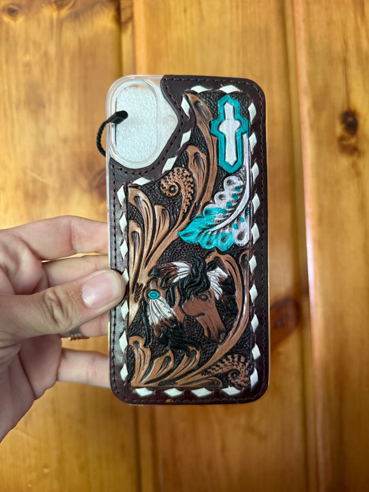 Tooled Horse Phone Case
