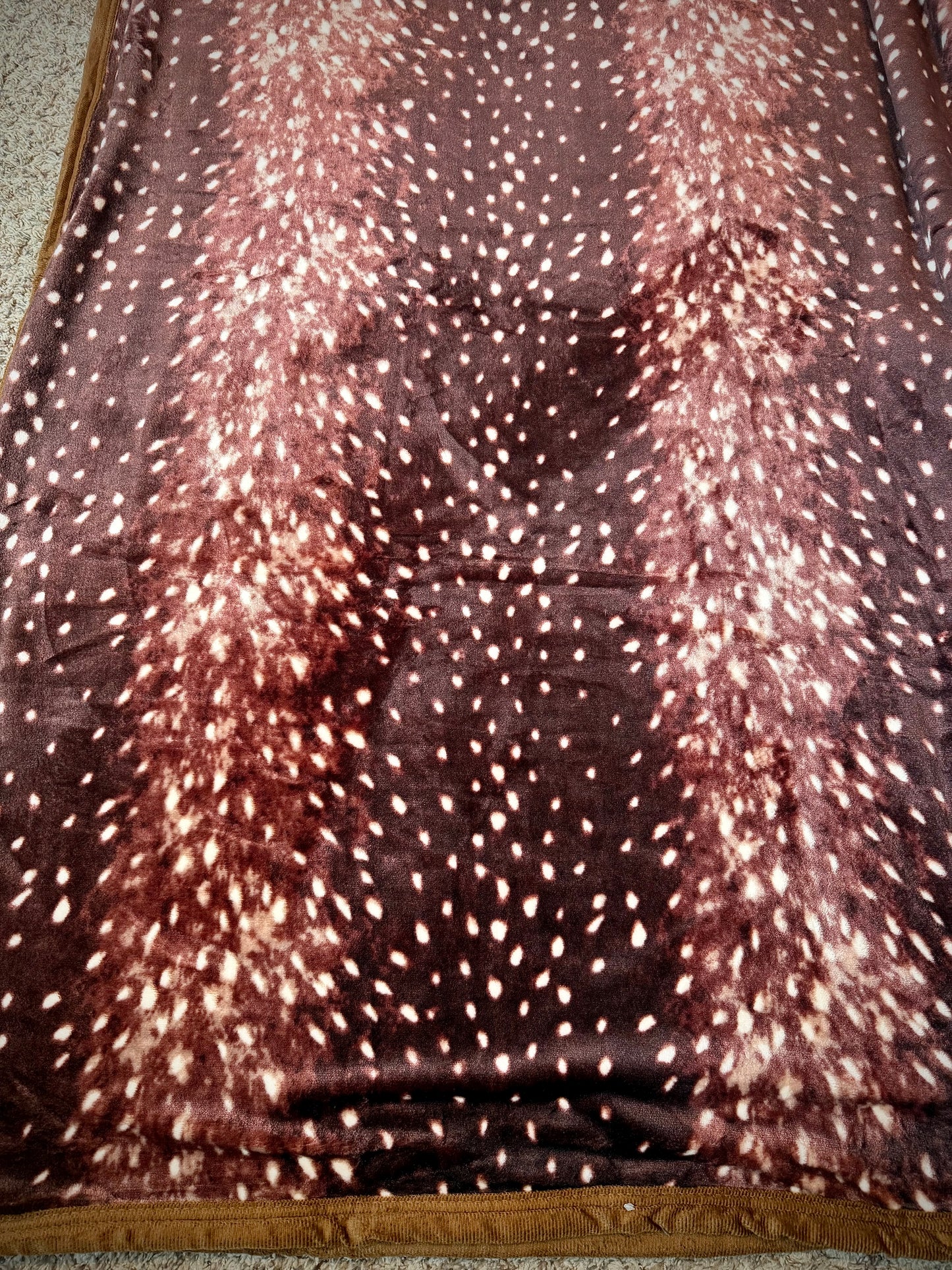 Dark Doe Print King Size Super Plush Thick Blanket