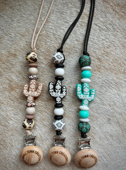 Aztec Cactus Pacifier Holder
