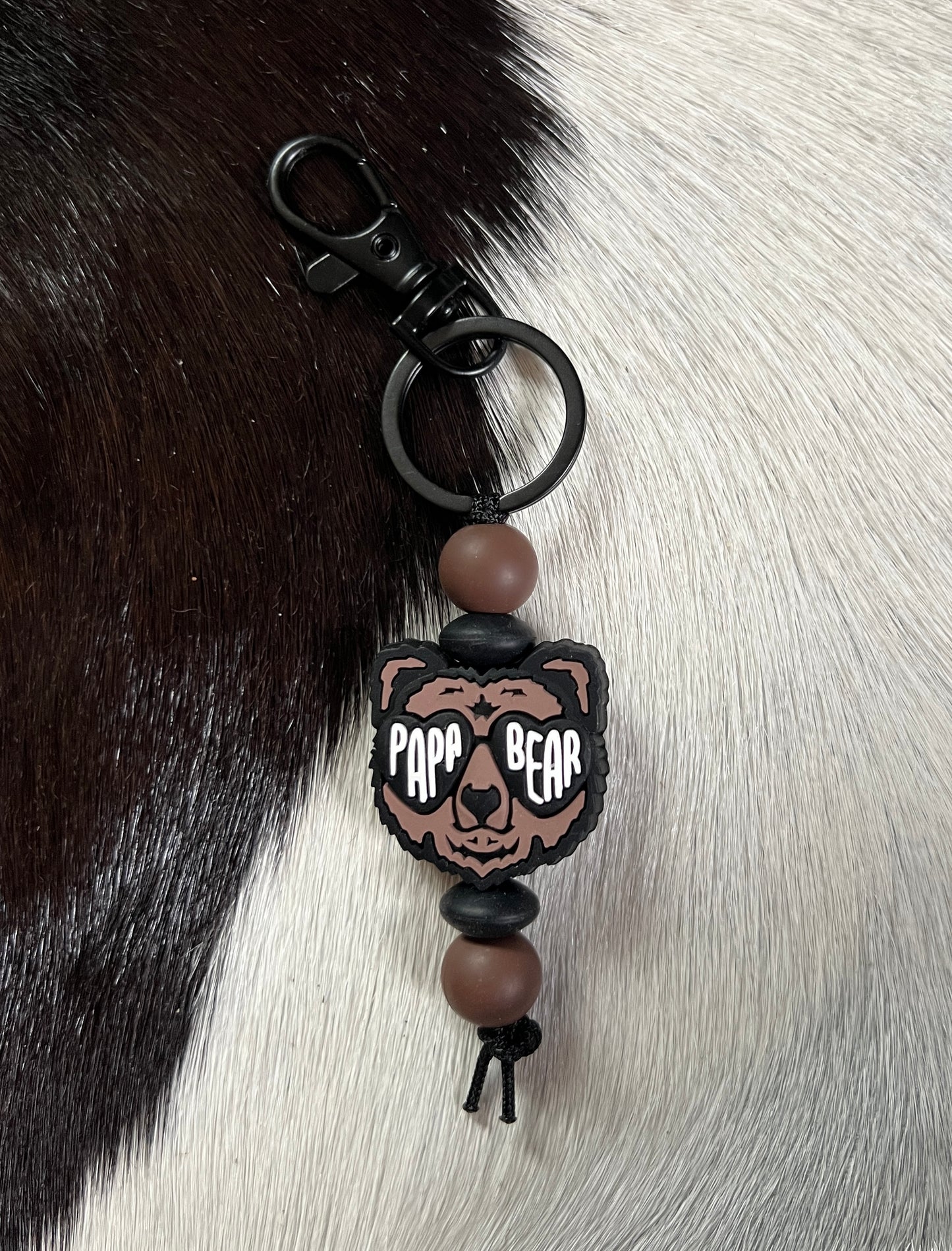 Papa Bear Keychain