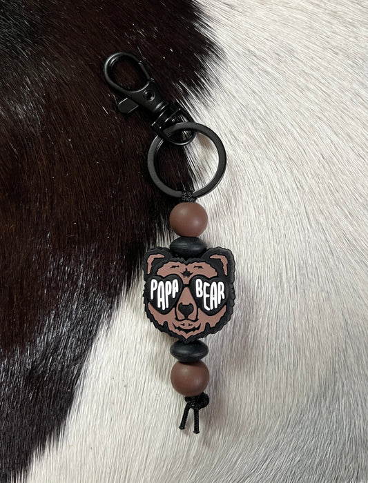 Papa Bear Keychain