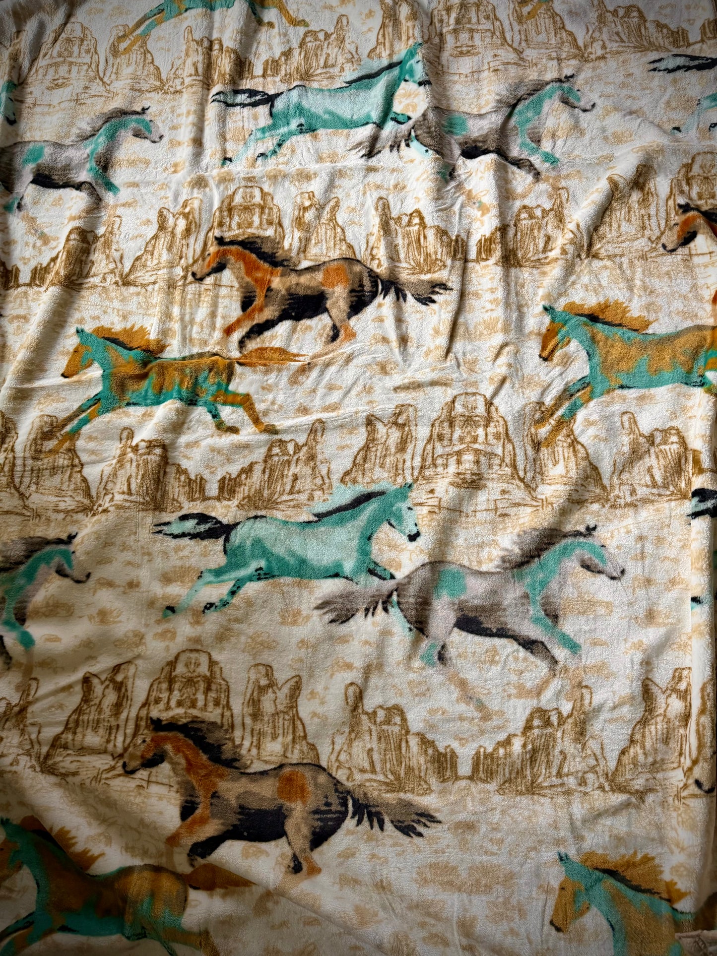Horse Twin Size Super Plush Thick Blanket