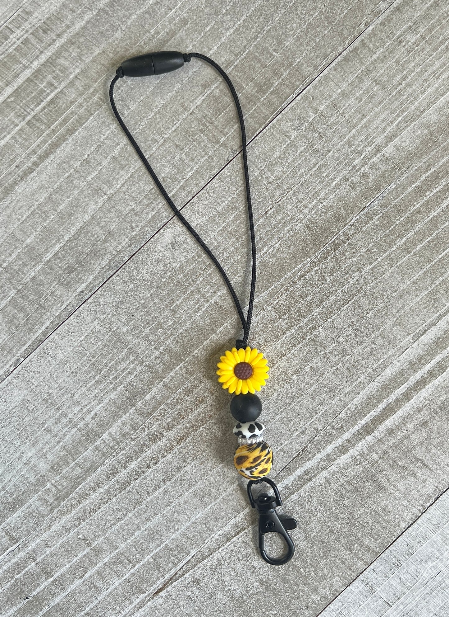 Sunflower Cow Print Freshie Hanger