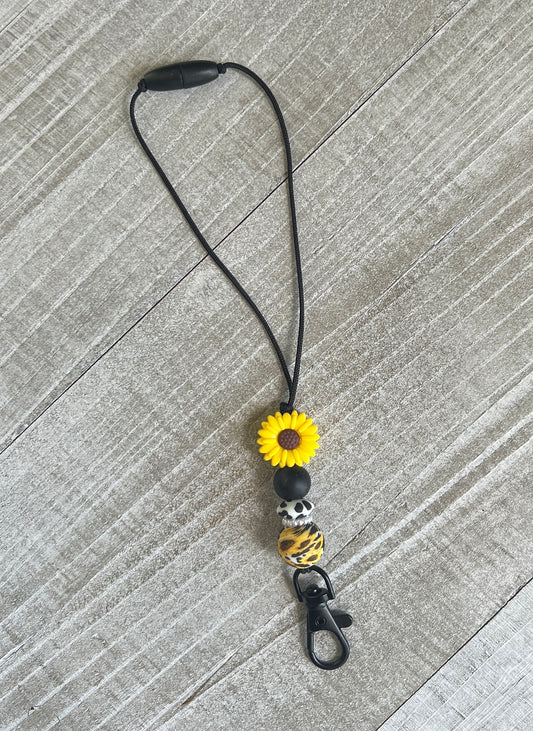 Sunflower Cow Print Freshie Hanger