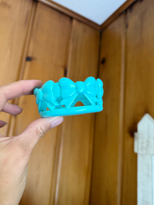 Turquoise Bow Tumbler Boot