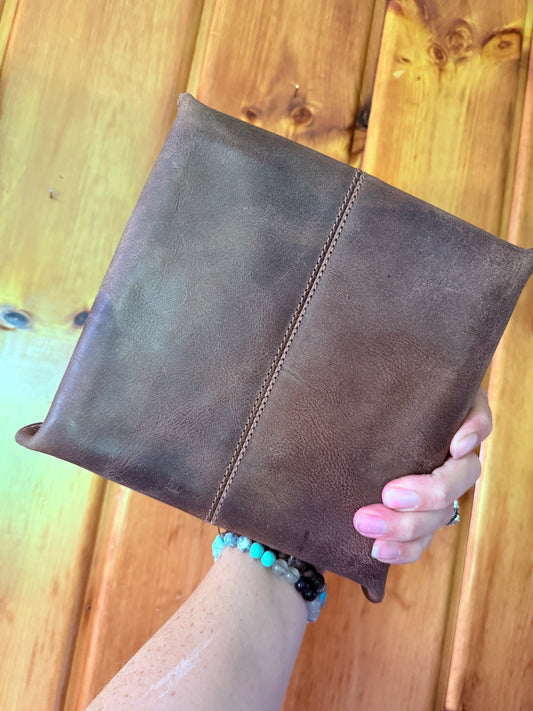 Brown Aztec Saddle Fabric Tray