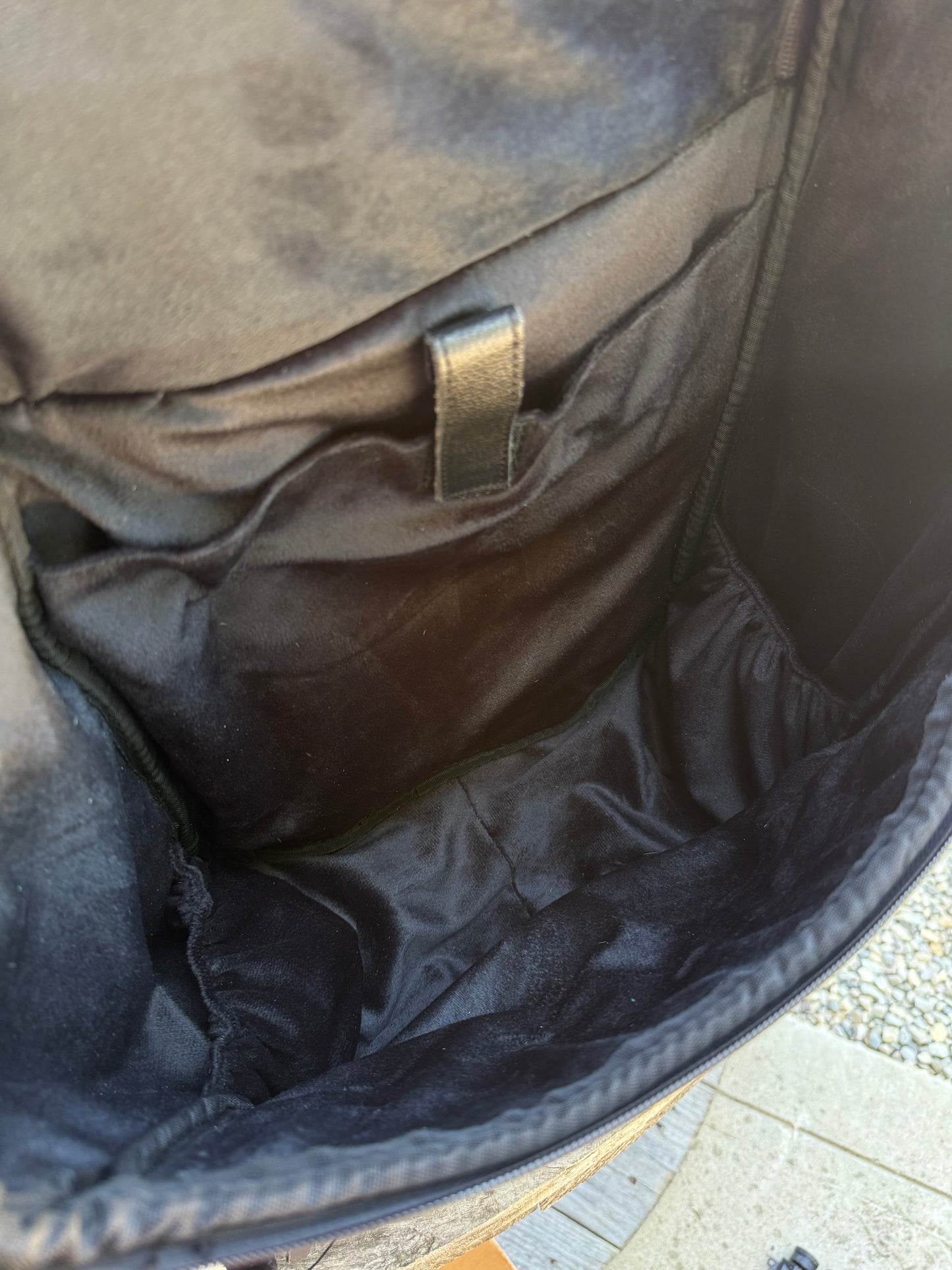 Black Leather Black & White Cowhide Backpack / Diaper Bag