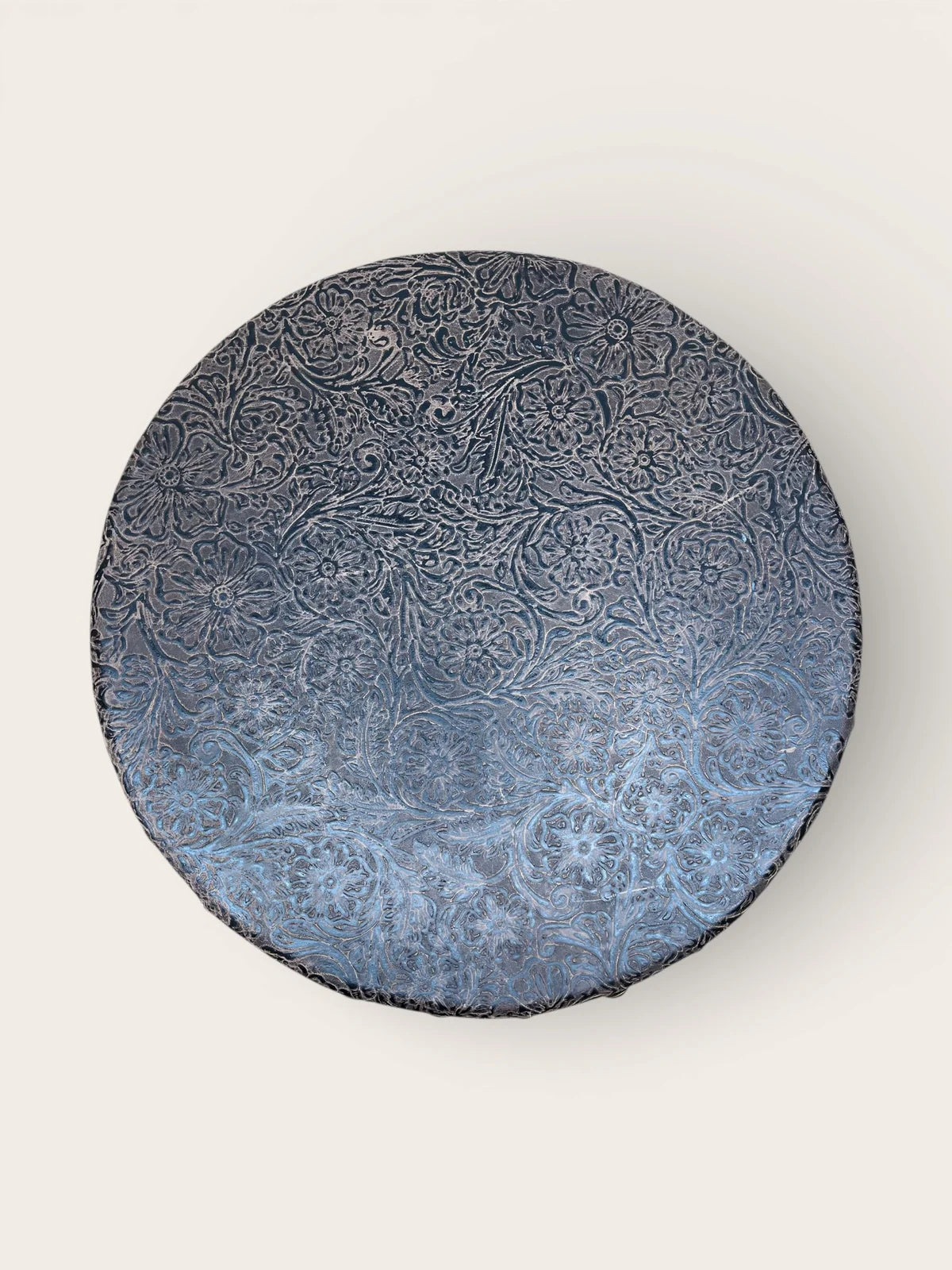 Tooled Floral Turntable Lazy Susan