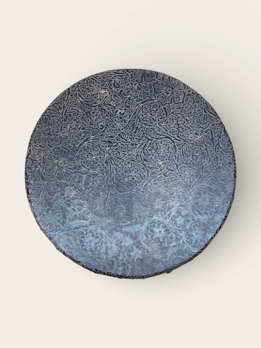 Tooled Floral Turntable Lazy Susan