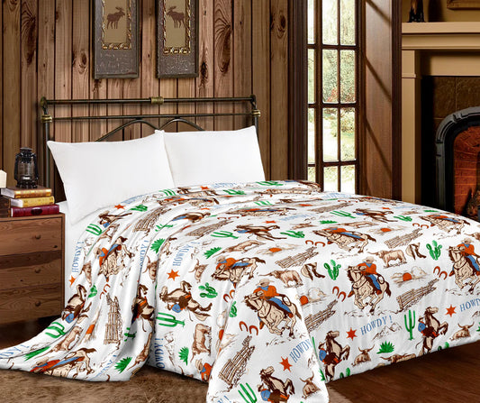 Cowboy Super Plush King Blanket