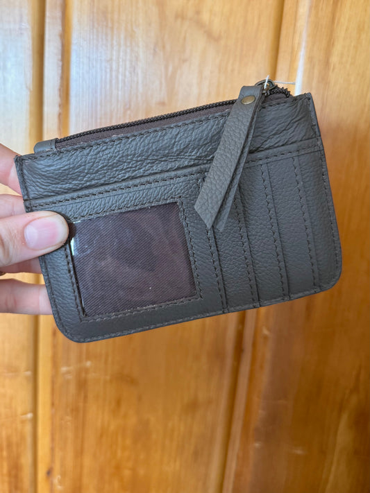 Tooled Flower Coin Purse with Card Slots