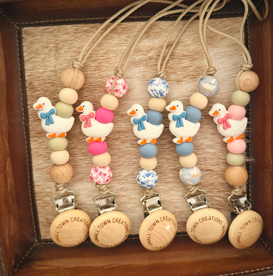 Goose Pacifier Holder