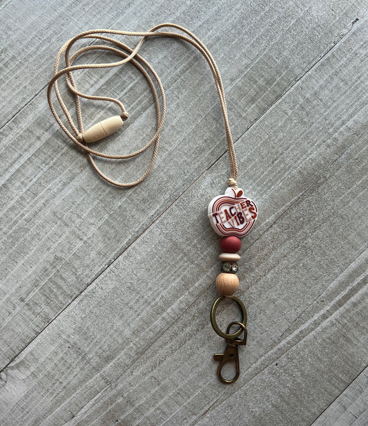 Teacher Vibes Lanyard