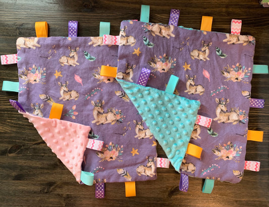 Boho Deer Taggie Blanket