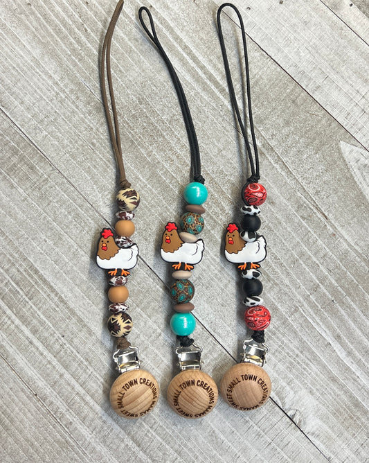 Western Chicken Pacifier Holder