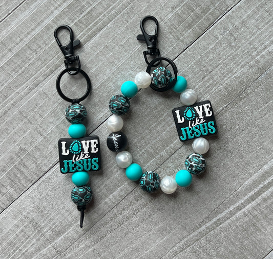 Love Like Jesus Keychain Set