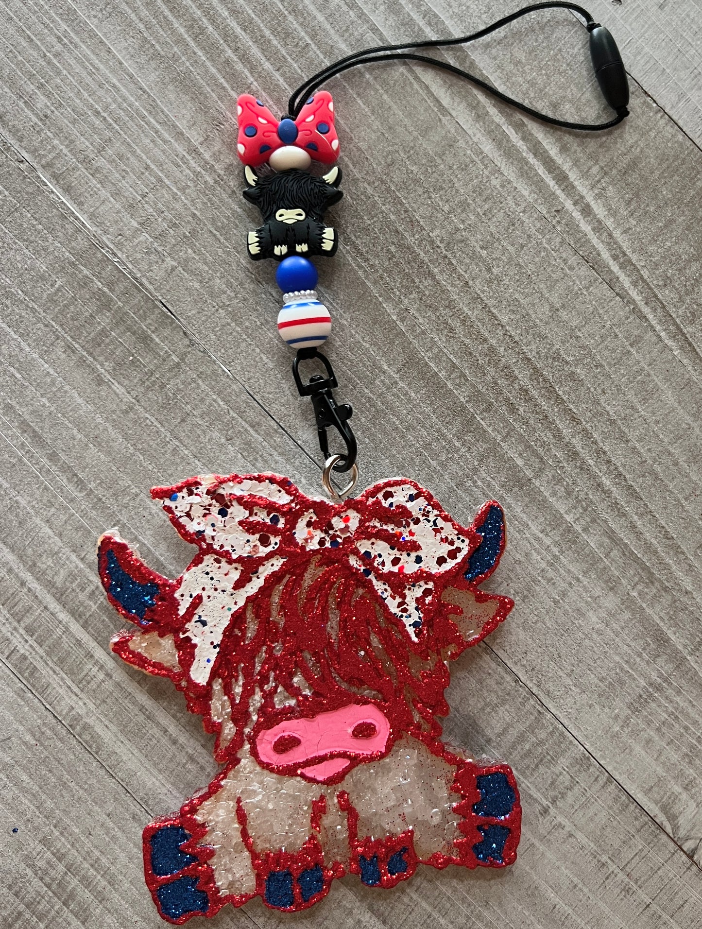 Patriotic Highland Cow Freshie Set