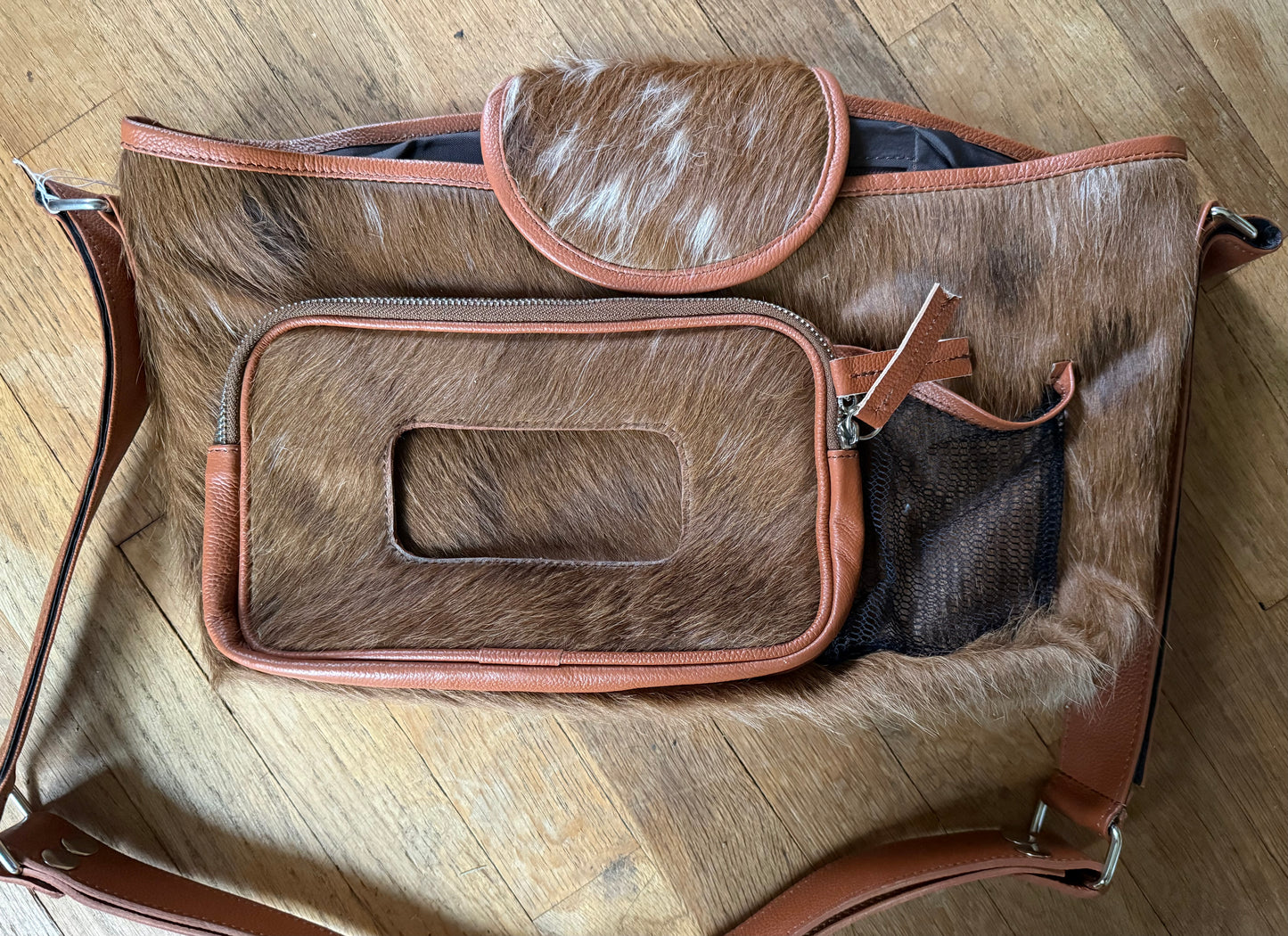 Genuine Cowhide Stroller Bag