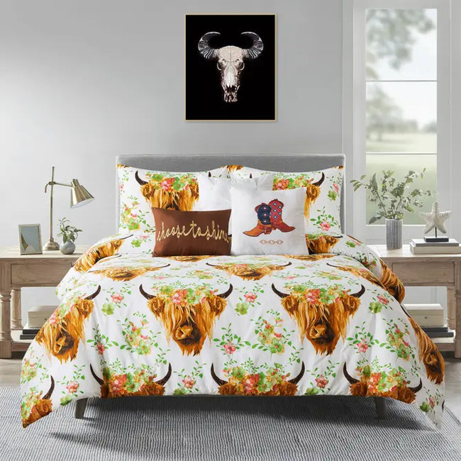 Highland Cow Bedding Set