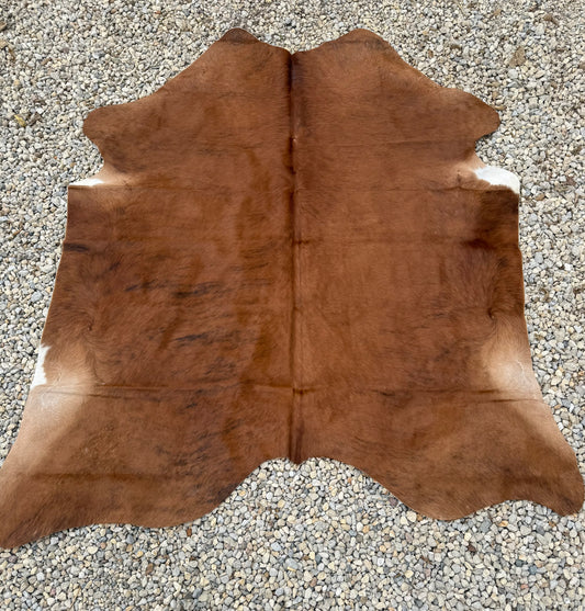 Light Brown Brindle Genuine Jumbo Cowhide Rug #29