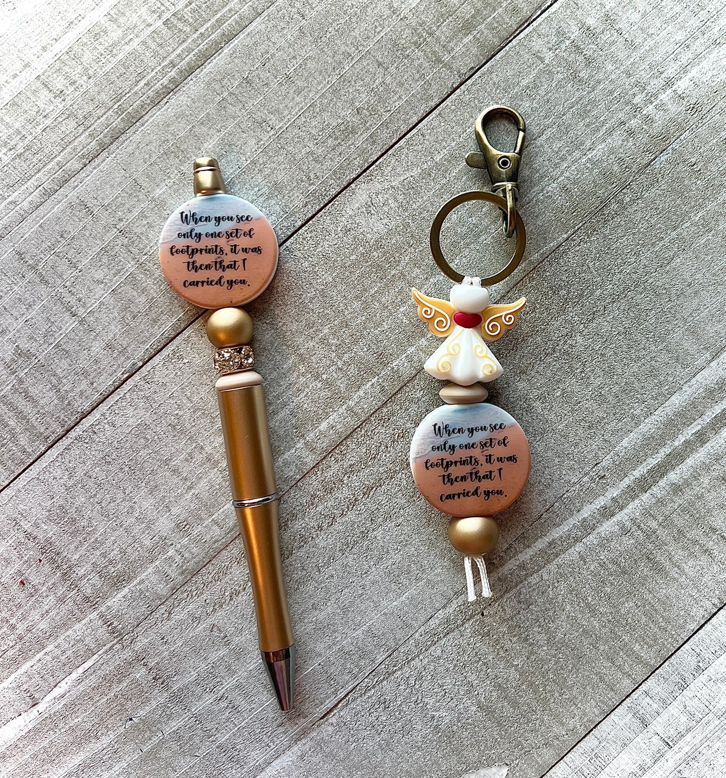Angel…I carried you Pen and Keychain Set