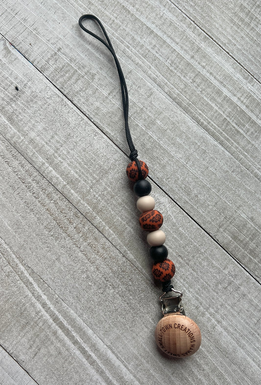 Rust Aztec Pacifier Holder