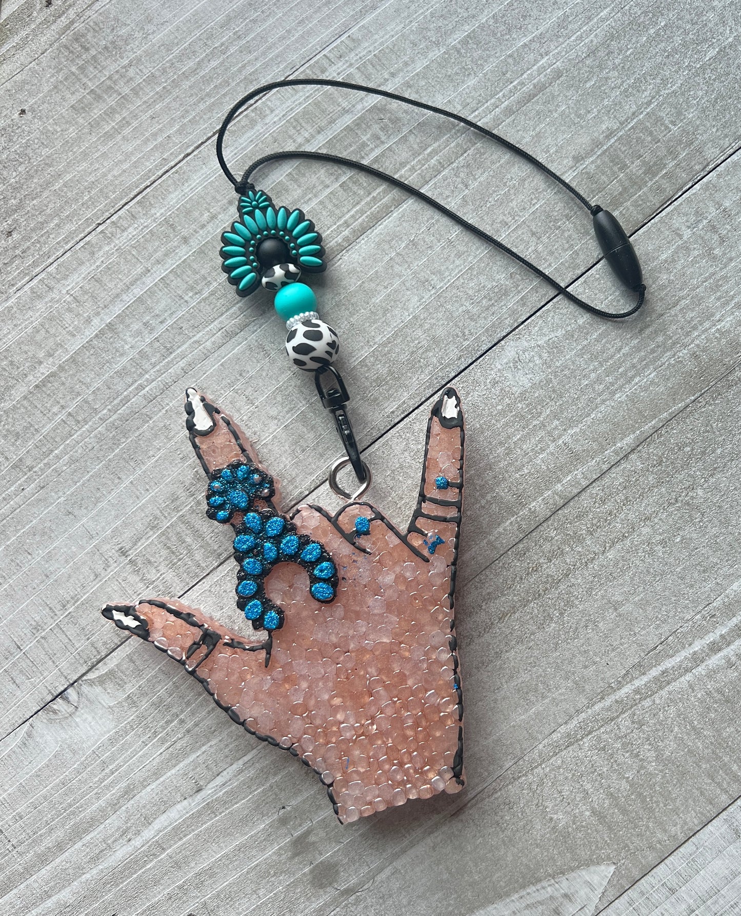 Turquoise Concho Hand Freshie Set