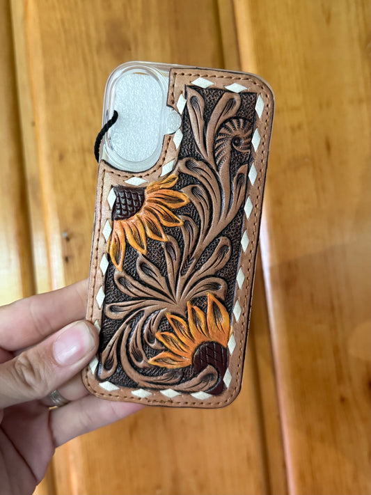 Tooled Big Sunflower Phone 16 case