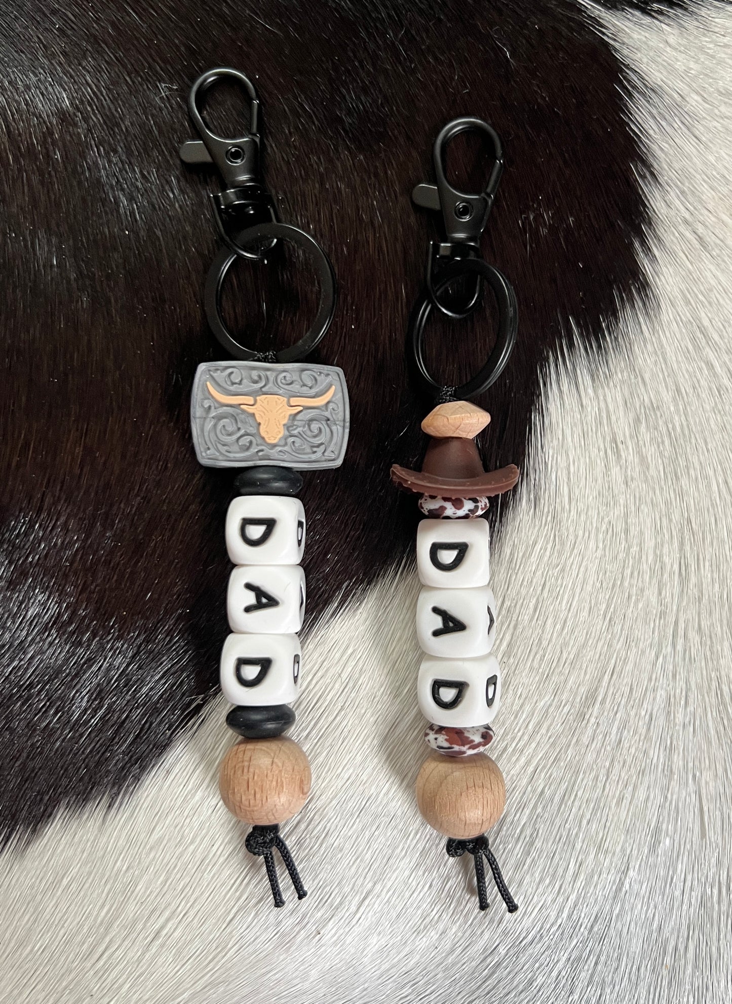 Western Dad Keychain