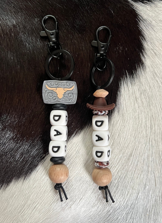 Western Dad Keychain
