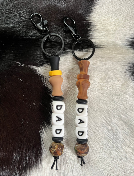 Custom Name Duck Call Keychain