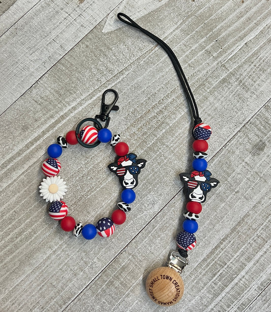 All American Cow Mama&Me Set