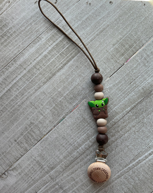 Little Green Guy Pacifier Holder