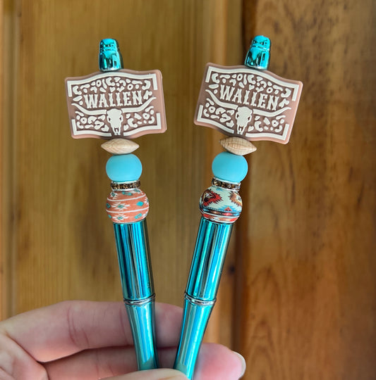 Turquoise Aztec Wallen Pen