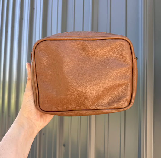 Light Brown Genuine Cowhide Wipes Cover