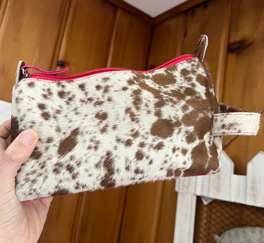 Spotted Pink Cosmetic Bag